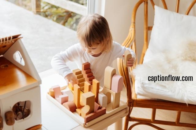 Photo Caption Baby Play in Show for Instagram
