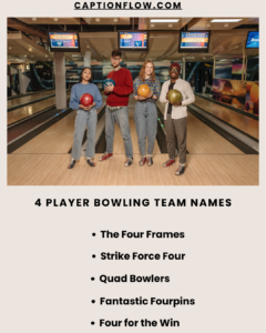 4 Player Bowling Team Names